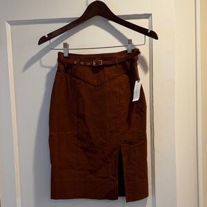 Anthropologie NWT Belted Pencil Skirt